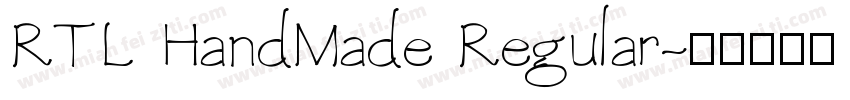 RTL HandMade Regular字体转换